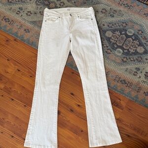Citizens of Humanity White Flare Jeans